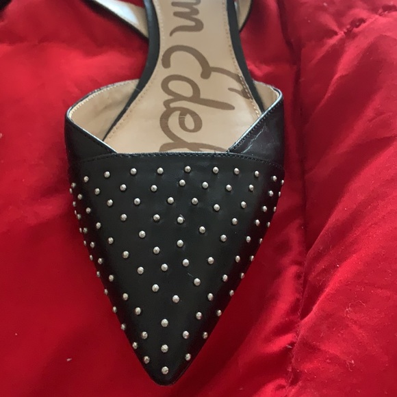 Sam Edelman black studded flat 9.5 - Picture 3 of 8